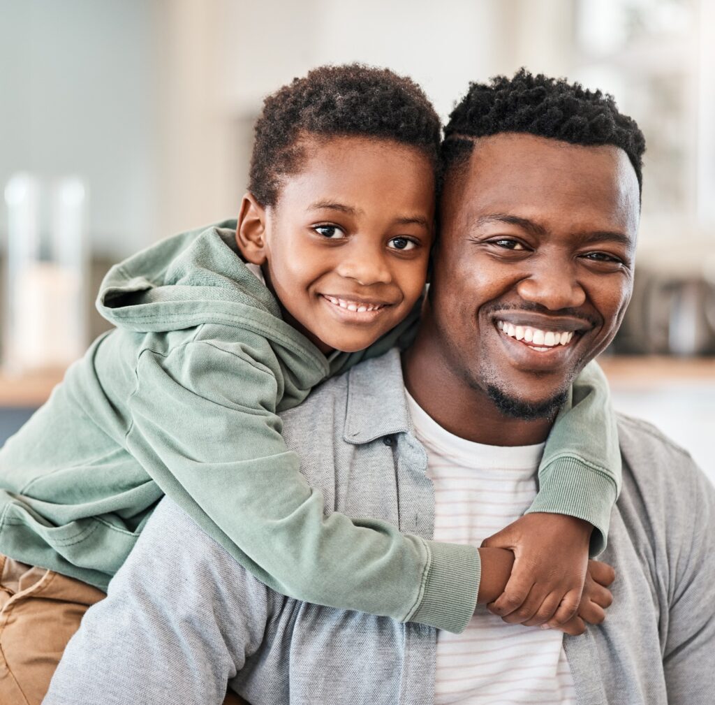 dad with kid