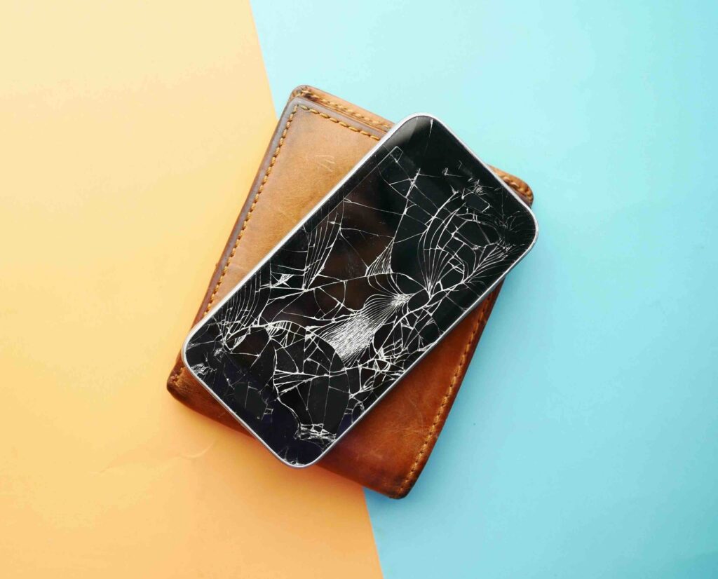 cracked phone