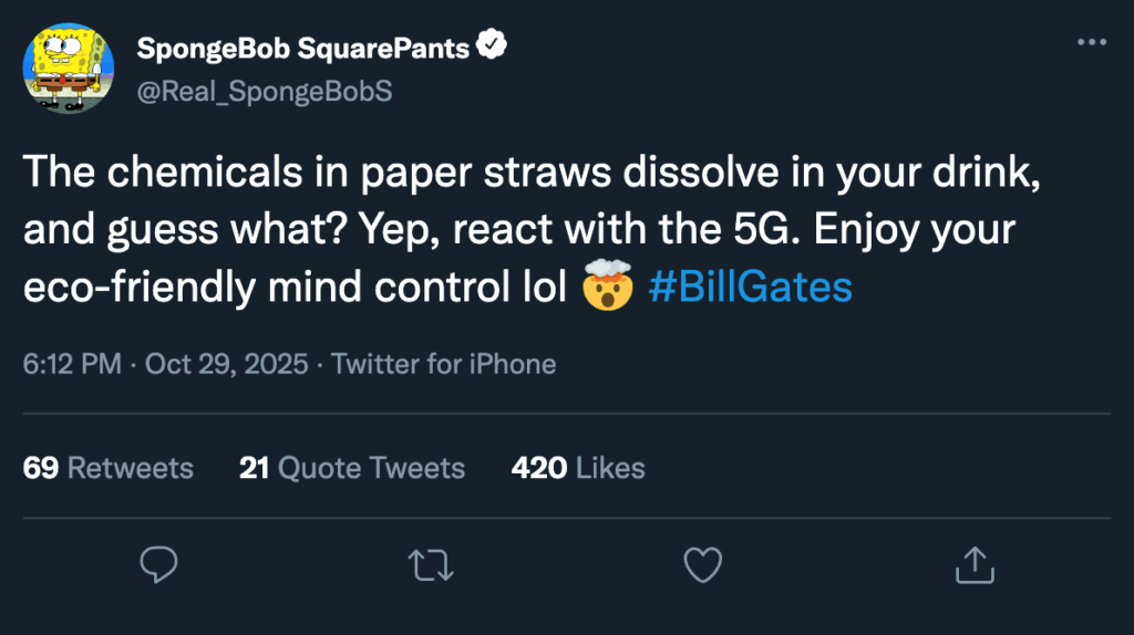 spongebob tweet