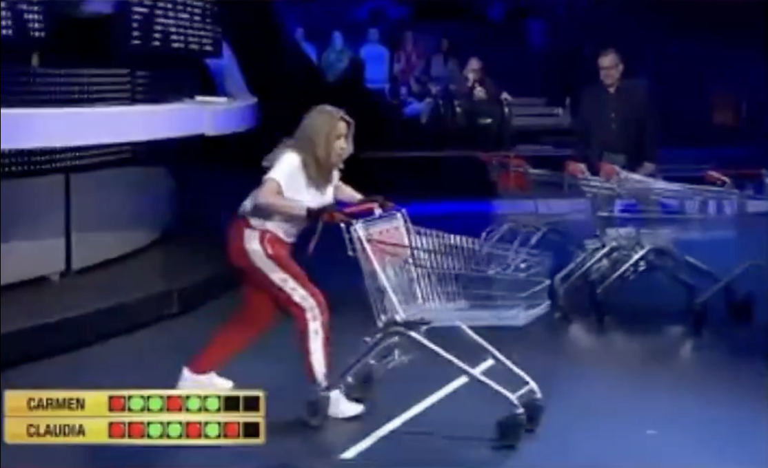 shopping cart german game show