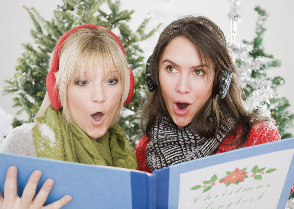 Christmas carolers